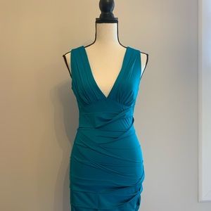 Blue bodycon dress